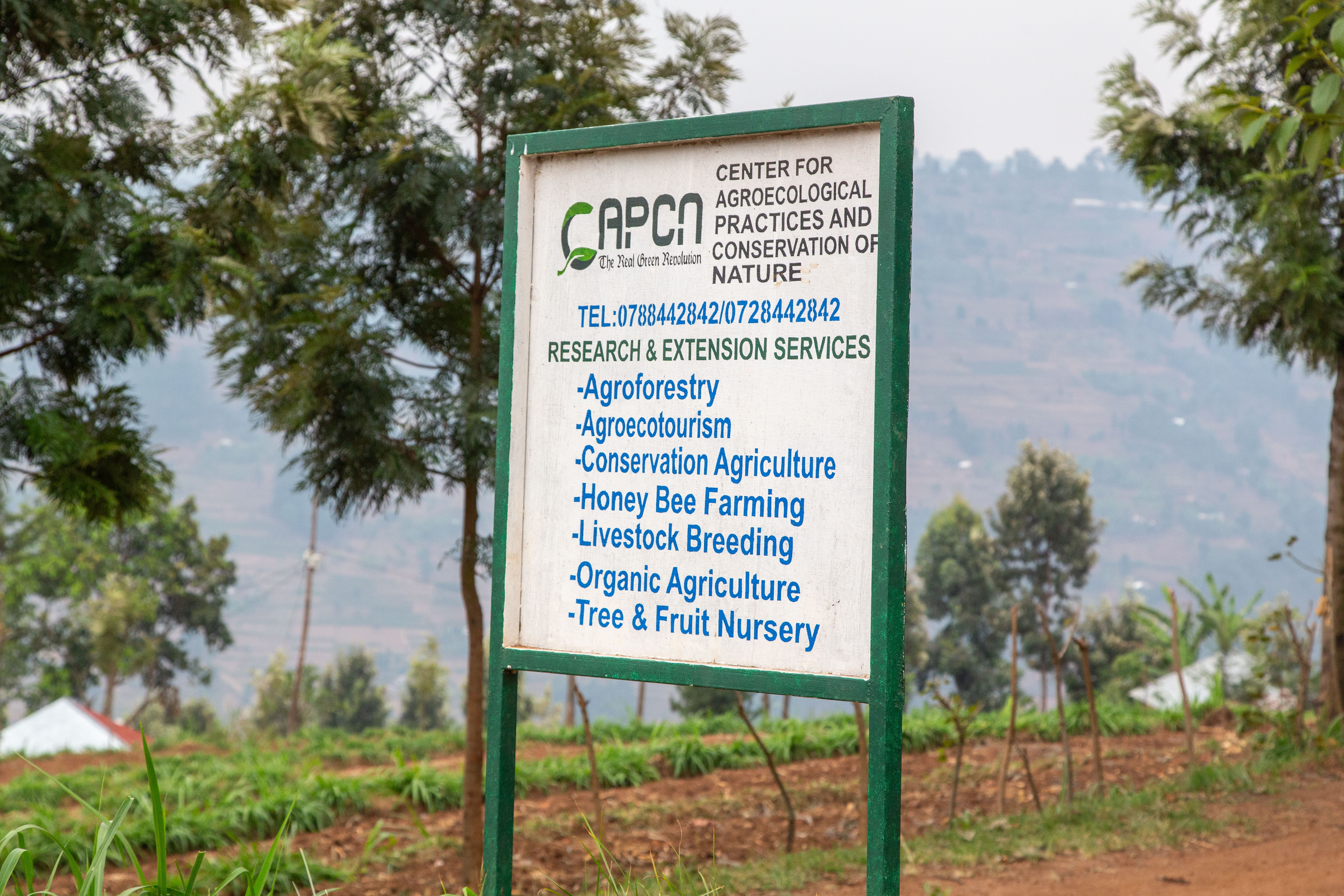 CAPCN is a center in Rwanda that relies on a wide range of farming practices, including horticu